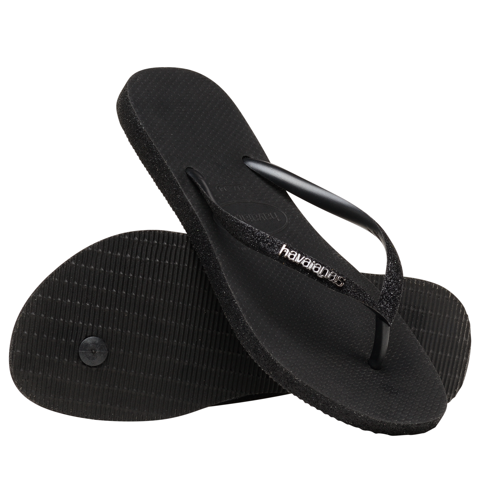 Slim Sparkle Black Kadın Terlik