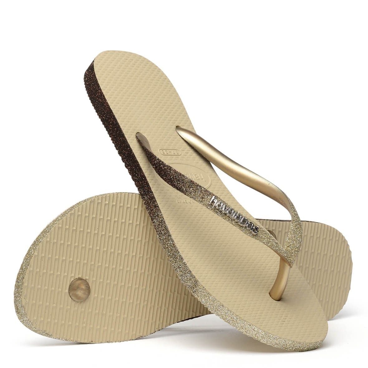 Slim Sparkle Sand Grey Kadın Terlik
