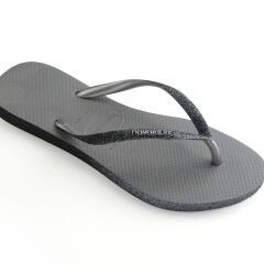 Slim Sparkle Steel Grey Kadın Terlik