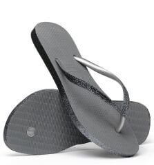 Slim Sparkle II Steel Grey Kadın Terlik