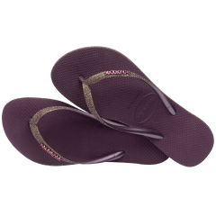 Slim Sparkle Aubergine Kadın Terlik