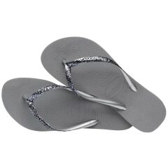 Slim Glitter II Steel Grey Kadın Terlik