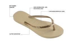 Slim Glitter Sand Grey Kadın Terlik