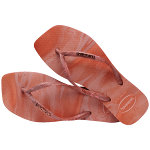 Slim Square Trendy Turuncu Kadın Terlik