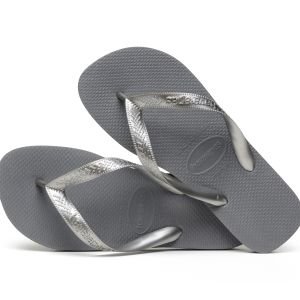 Top Tiras Steel Grey Kadın Terlik