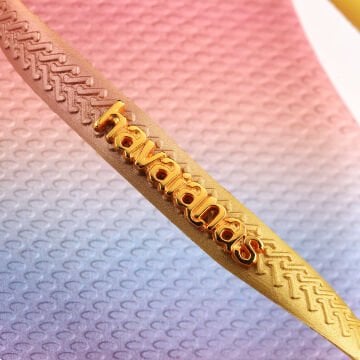 Slim Gradient Sunset Yellow Pixel Kadın Terlik