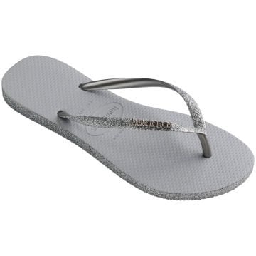 Slim Sparkle Ice Grey Kadın Terlik