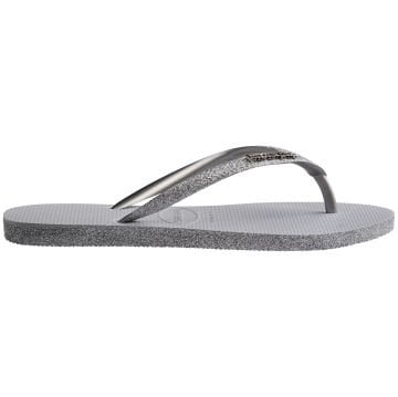 Slim Sparkle Ice Grey Kadın Terlik