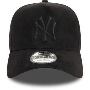 New York Yankees Siyah Suni Süet 9FORTY E-Frame Şapka 60580814