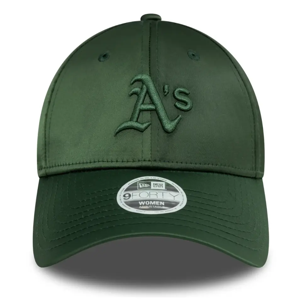 NEW ERA Oakland Athletics Kadın Saten Koyu Yeşil 60595370 Şapka