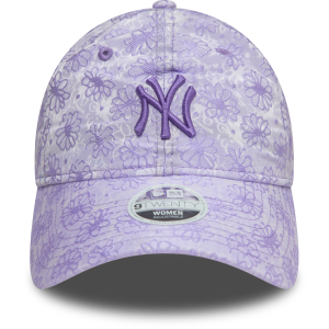 New York Yankees Kadın Çiçekli Açık Mor 9TWENTY 60595378 Şapka