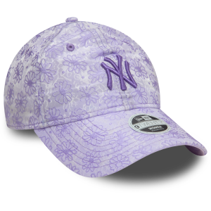 New York Yankees Kadın Çiçekli Açık Mor 9TWENTY 60595378 Şapka