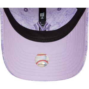 New York Yankees Kadın Çiçekli Açık Mor 9TWENTY 60595378 Şapka