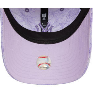 New York Yankees Kadın Çiçekli Açık Mor 9TWENTY 60595378 Şapka