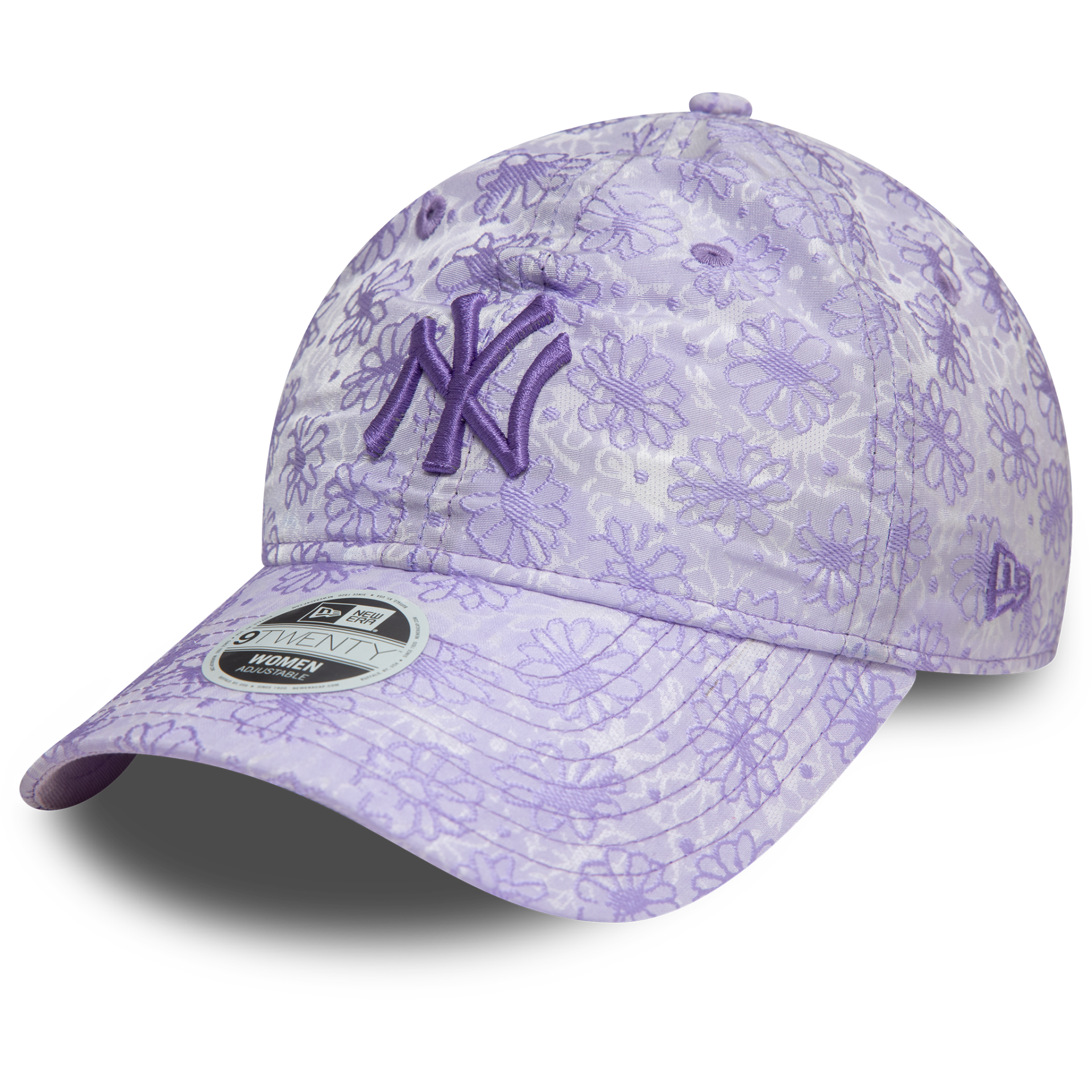 New York Yankees Kadın Çiçekli Açık Mor 9TWENTY 60595378 Şapka