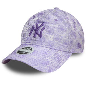 New York Yankees Kadın Çiçekli Açık Mor 9TWENTY 60595378 Şapka