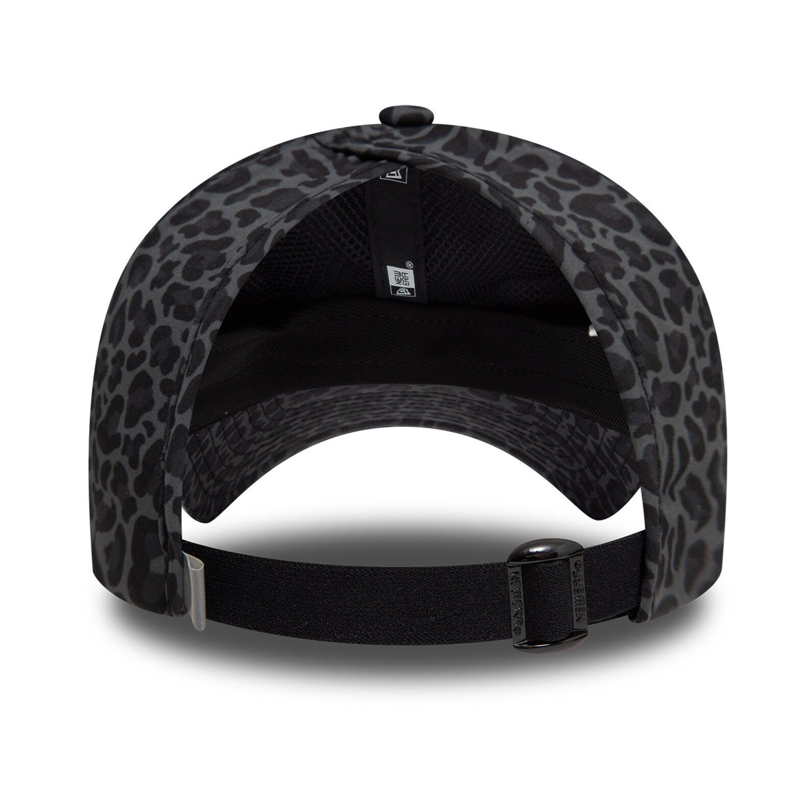 All Over Baskılı Siyah Leopar Desenli Open Back 60595379 Şapka