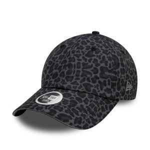 All Over Baskılı Siyah Leopar Desenli Açık Sırtlı 60595379 Şapka