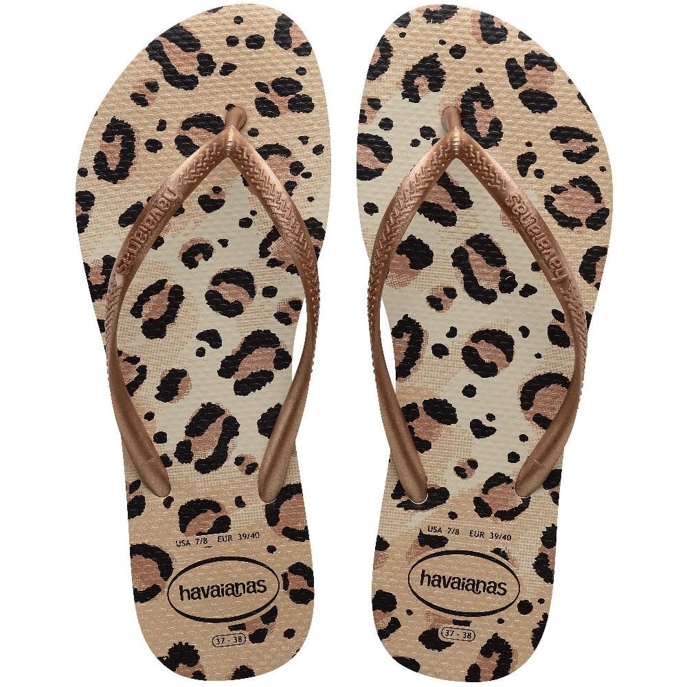 Slim Leopar Bej Kadın Terlik