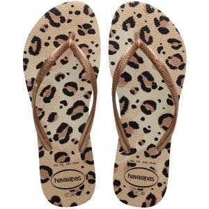 Havaianas Slim Leopar Bej Kadın Terlik