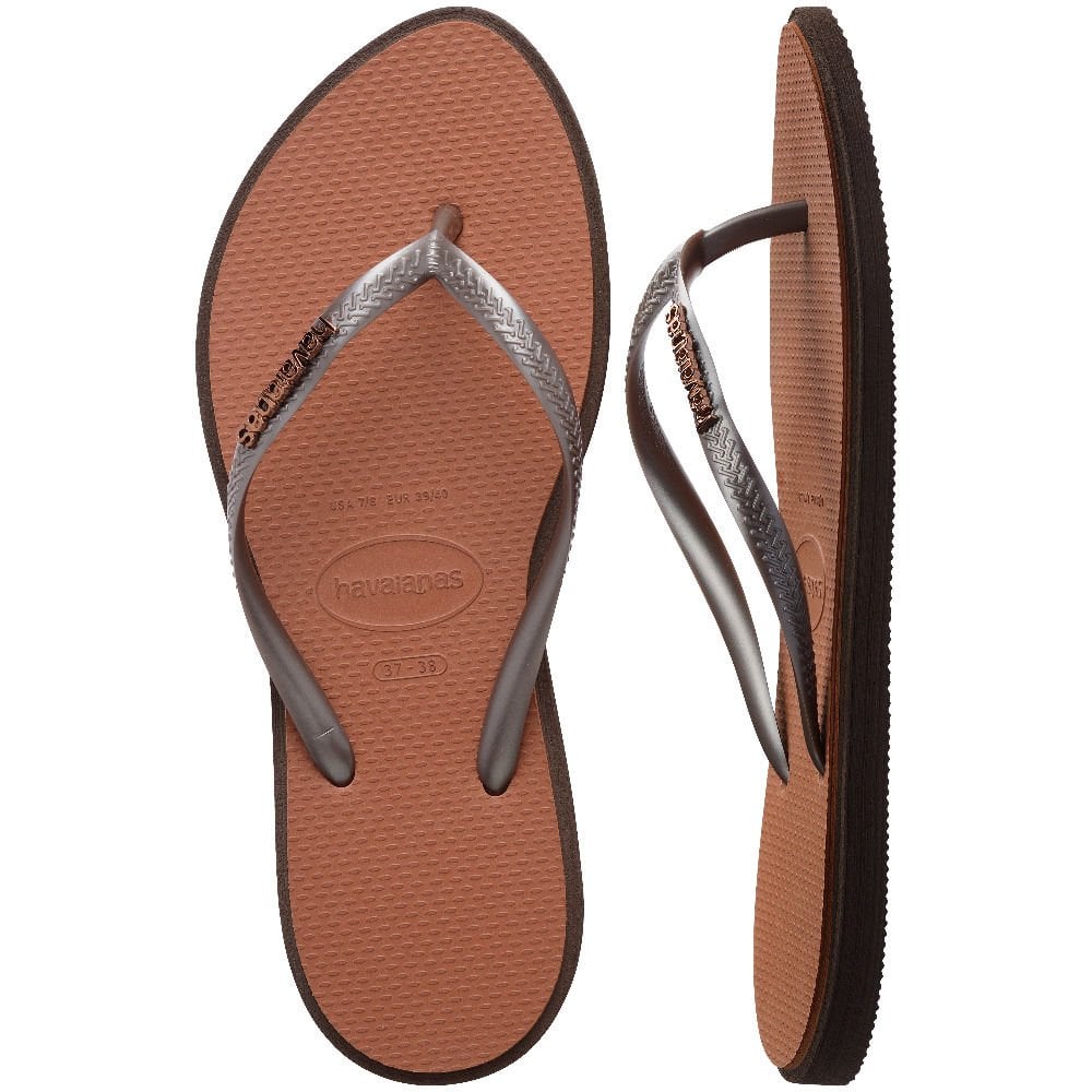 Havaianas Slim Point Dark Brown Kadın Terlik