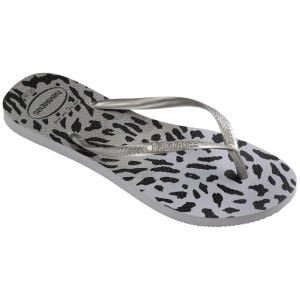 Havaianas Slim Siyah Leopar Kadın Terlik