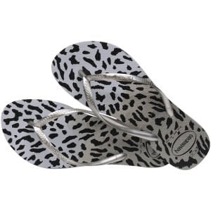 Slim Animals Siyah Leopar Kadın Terlik