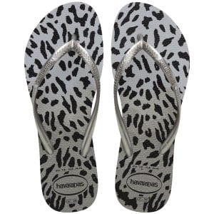 Havaianas Slim Siyah Leopar Kadın Terlik