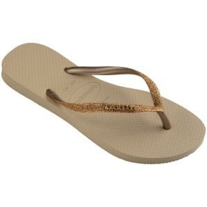 Slim Glitter Sand Grey Kadın Terlik