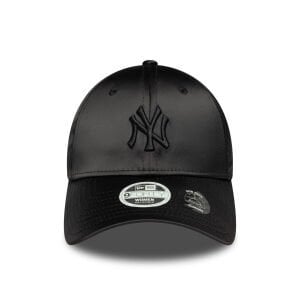 NY Yankees Fiyonklu Siyah Saten Kadın Şapka 60758948