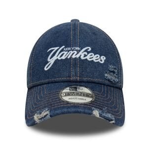 New York Yankees Denim Distressed Navy 9TWENTY 60771839