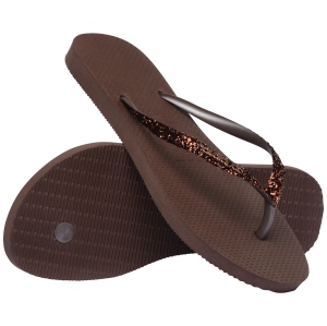 Havaianas Slim Glitter Kahverengi Kadın Terlik