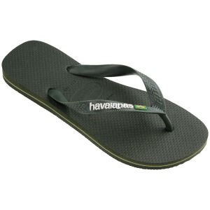 Havaianas Brasil Logo Olive Green Unisex Terlik