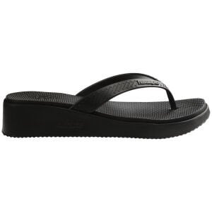 Slim High Platform Siyah Kadın Terlik