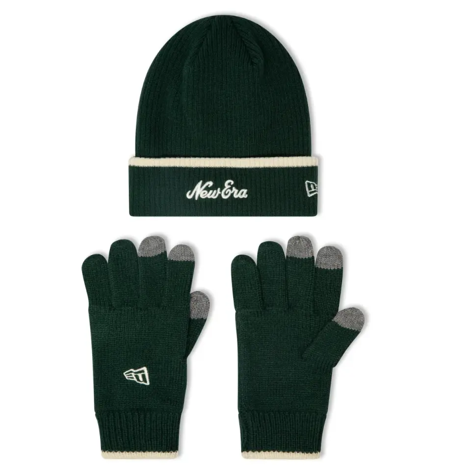 NEW ERA Haki E-touch Yünlü Eldiven ve Bere Takımı 13745811