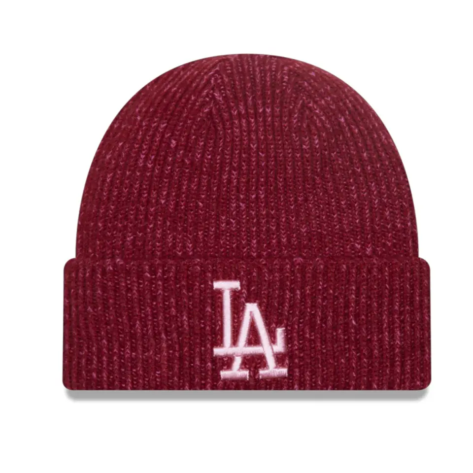 NEW ERA LA Dodgers Marl Geniş Manşetli Bordo Bere 60427217