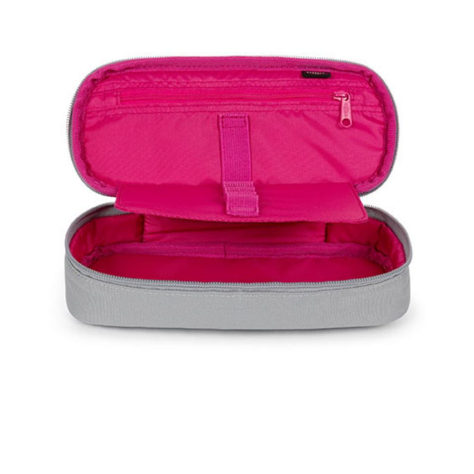 EASTPAK Oval Single Gri-Pembe Kalem Kutusu