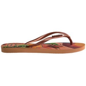 Slim Tropical Turuncu Kadın Terlik