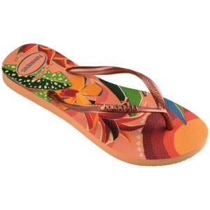 Slim Tropical Turuncu Kadın Terlik