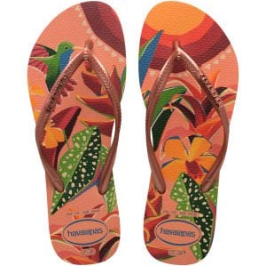 Slim Tropical Turuncu Kadın Terlik