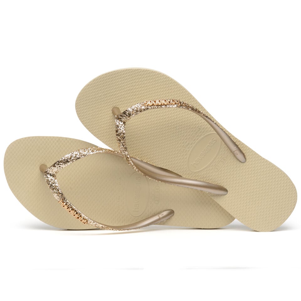 Havaianas Slim Glitter Püsküllü Sand Grey Kadın Terlik