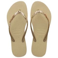 Havaianas Slim Glitter Püsküllü Sand Grey Kadın Terlik