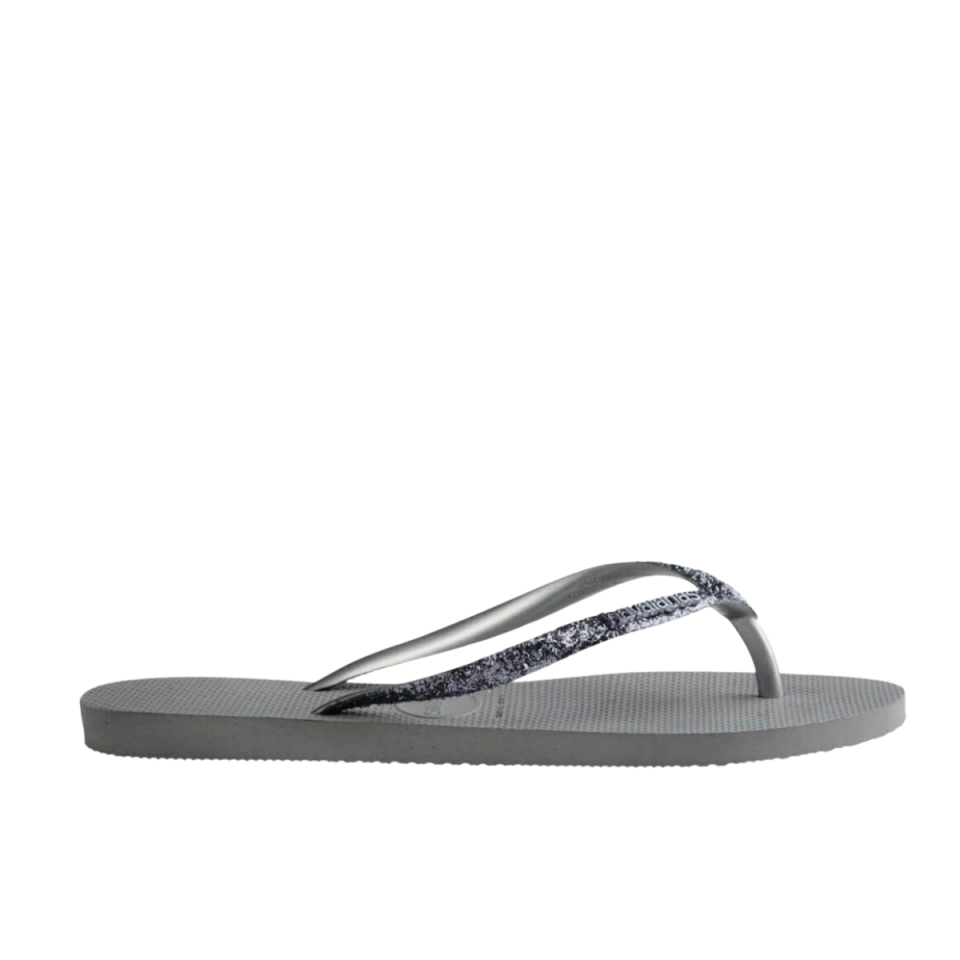 Havaianas Slim Glitter Püsküllü Grey Kadın Terlik