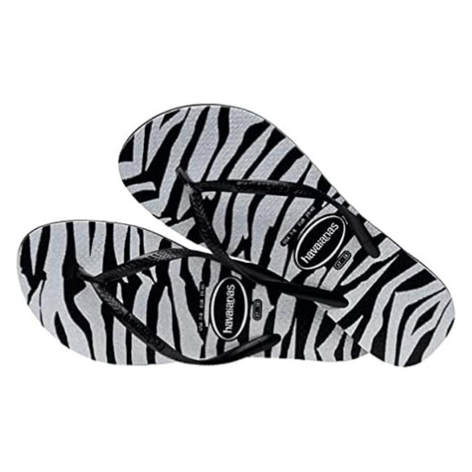 Slim Animals Glitter Black Kadın Terlik